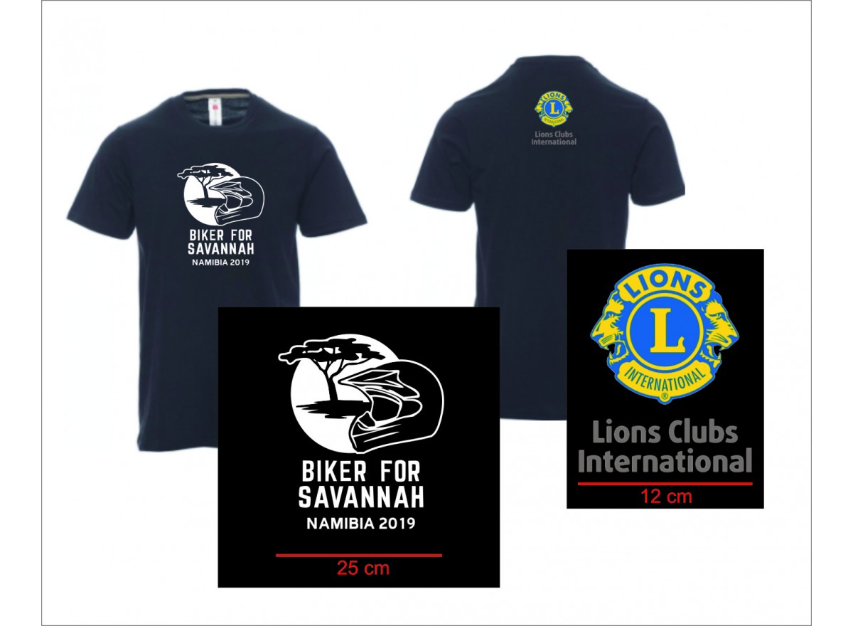 T-SHIRT BLACK - BIKER FOR SAVANNAH